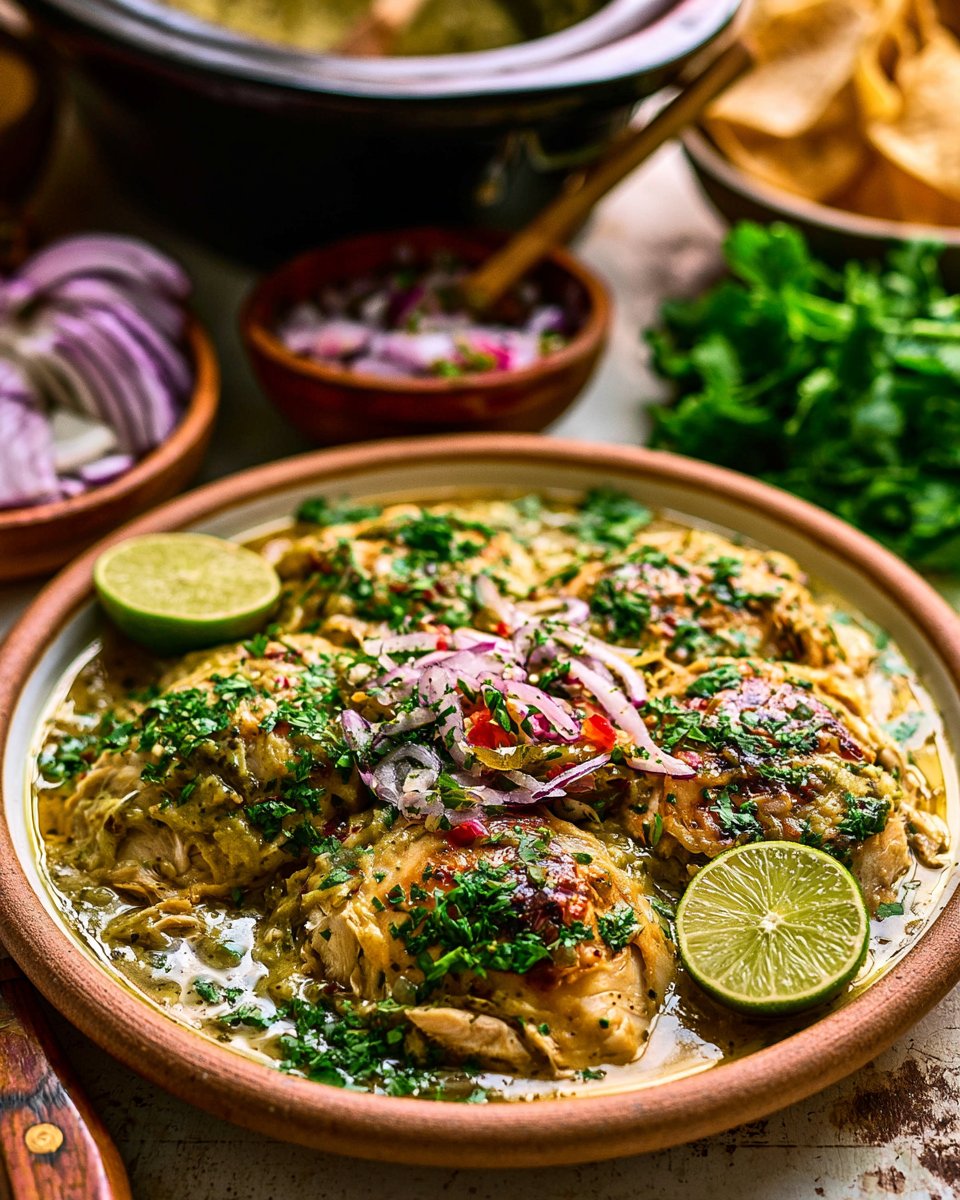 Salsa Verde Chicken Slow Cooker