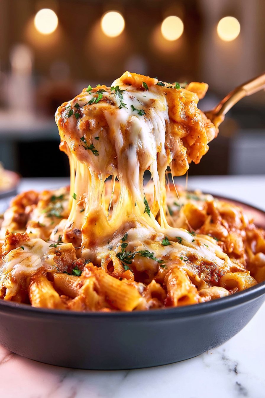 Crock Pot Pizza Casserole