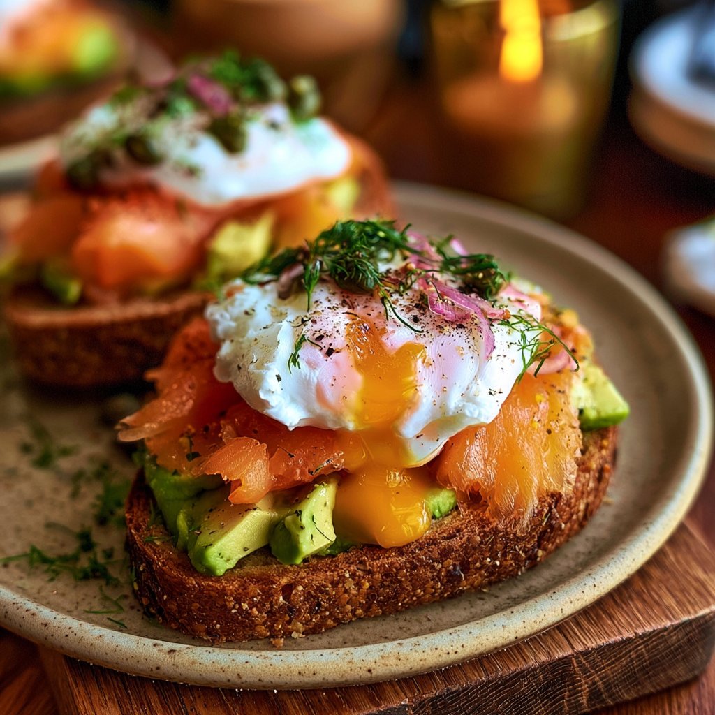 Ultimate Smoked Salmon Avocado Toast with Jammy Poached Egg