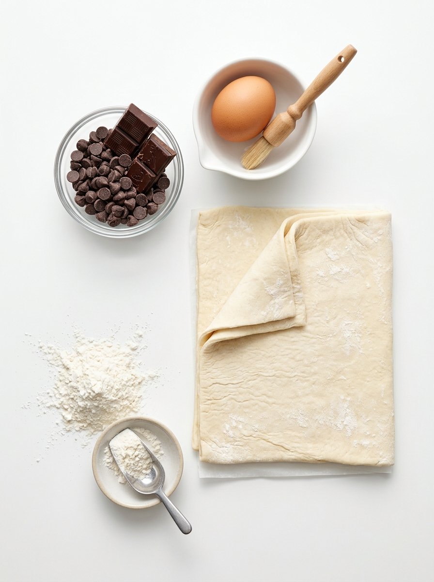 Puff Pastry Chocolate Croissants