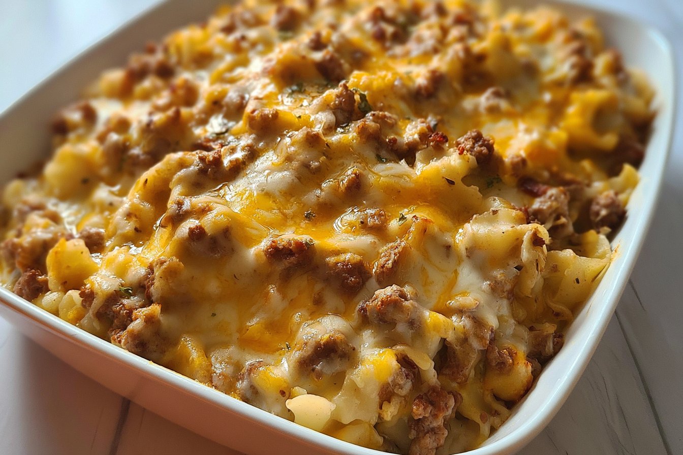 Hamburger Noodle Casserole