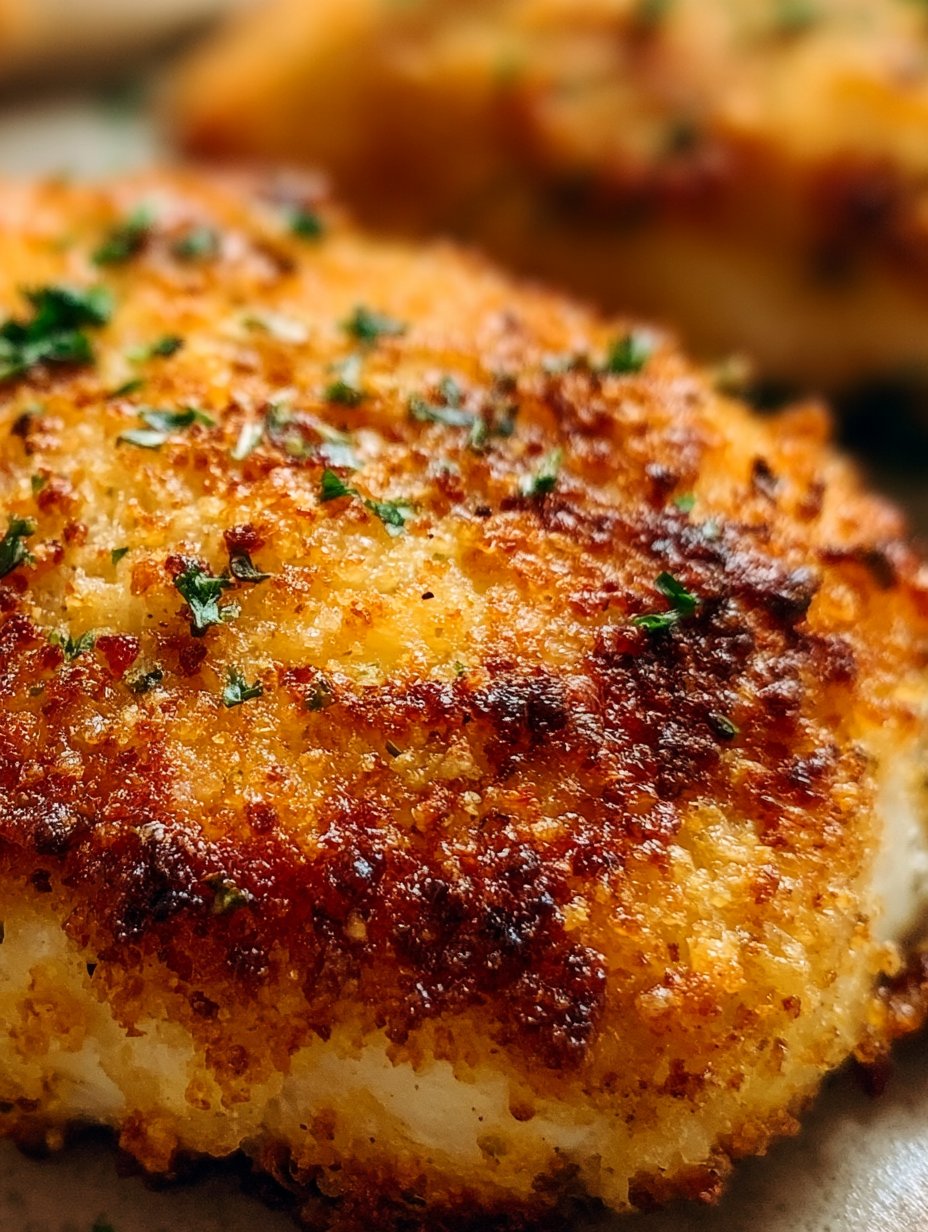 Pollo a la parmesana con costra de Longhorn imitador