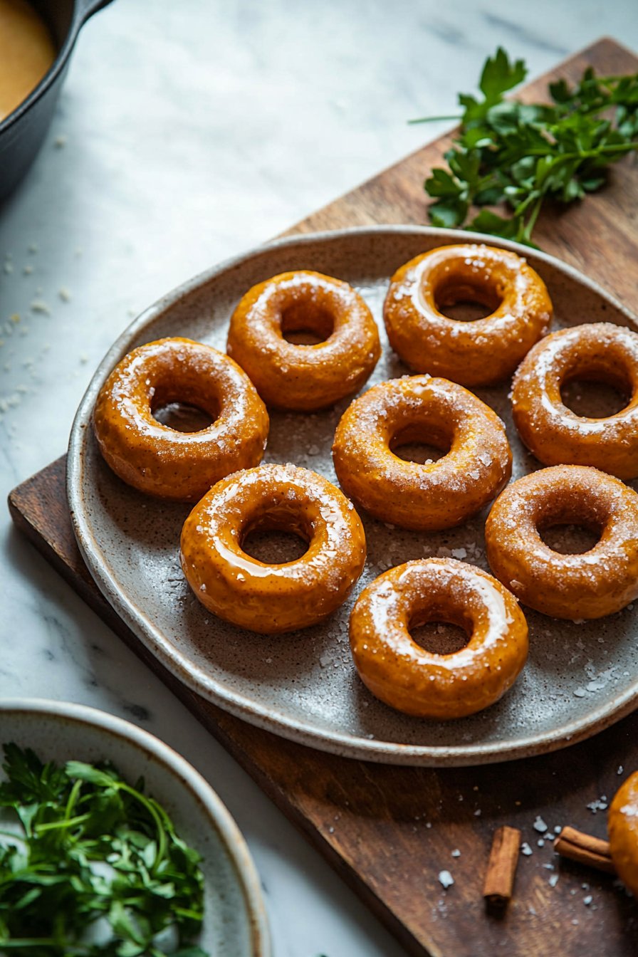 Vegane Kürbisdonuts
