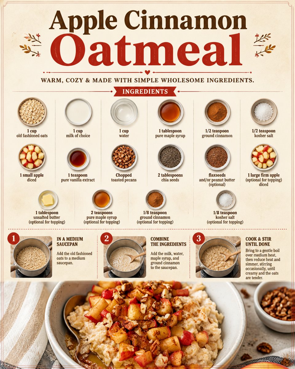 Apple Cinnamon Oatmeal