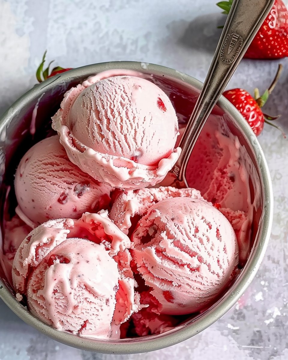 Strawberry ice cream recipe no churn | Homemade strawberry ice cream, Ice cream desserts