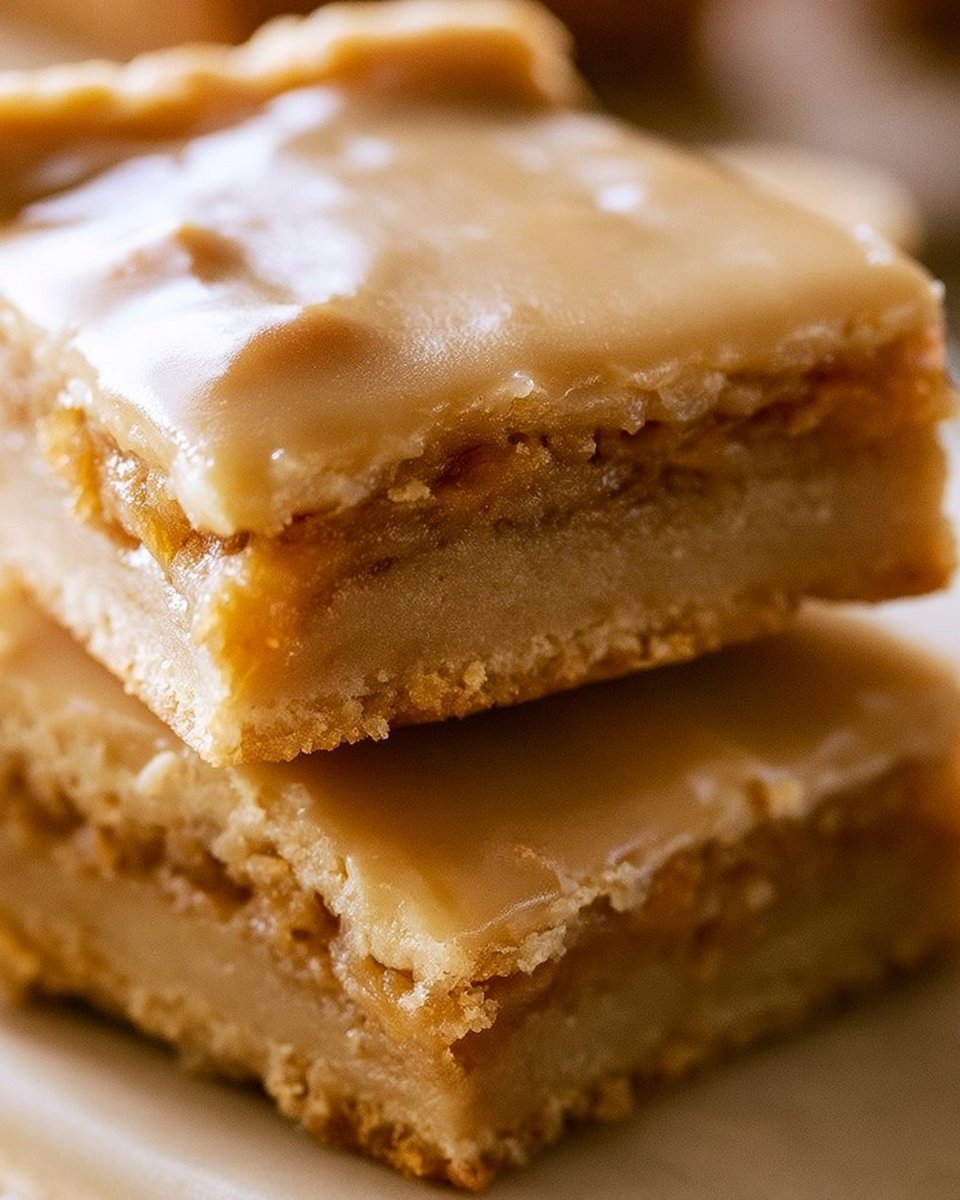 Maple Glazed Apple Blondies