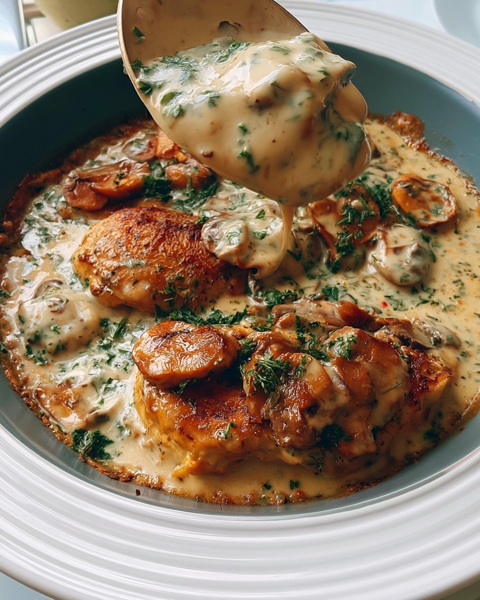 Creamy Mushroom Chicken Recipe