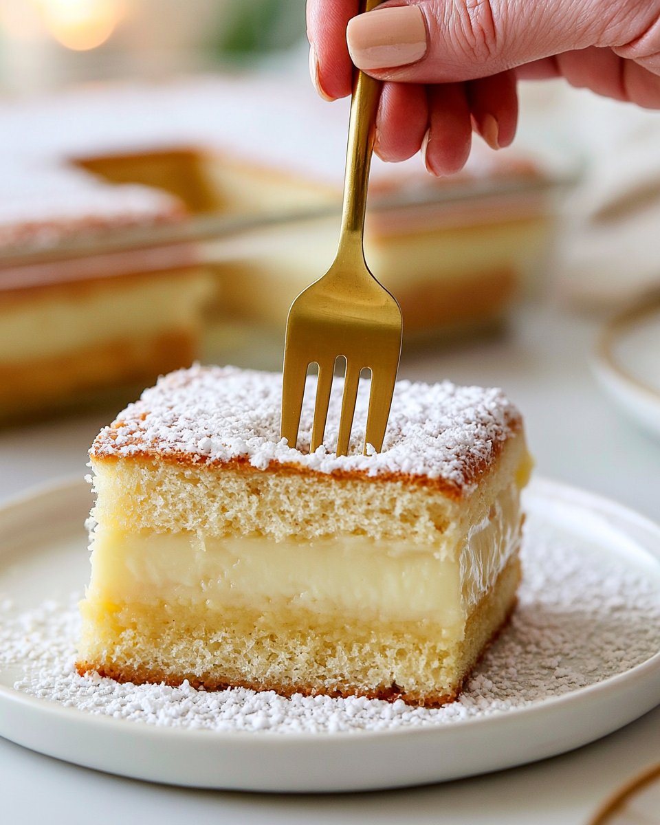 Vanilla Cloud Custard Cake