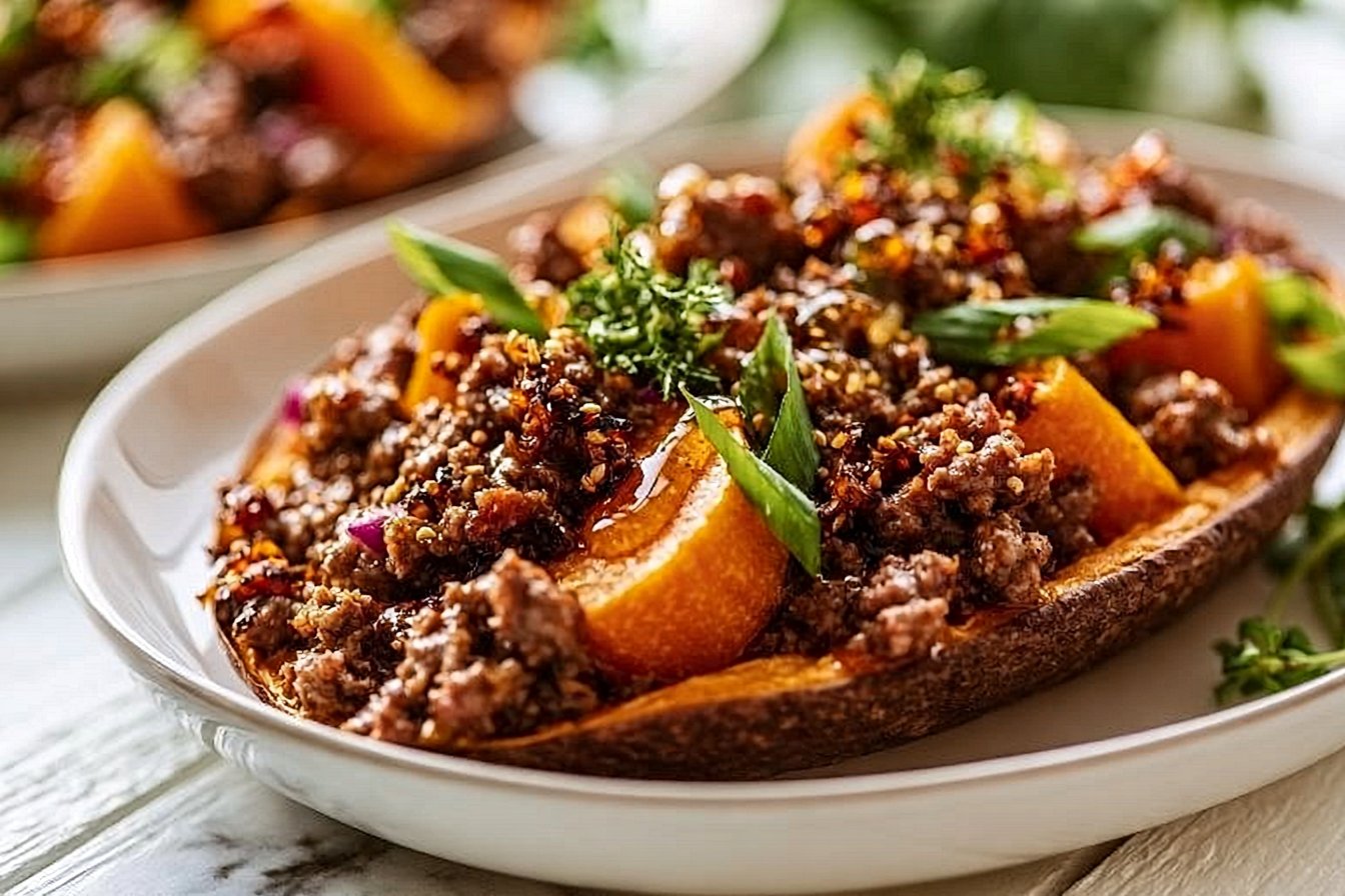 Hot Honey Ground Beef Bowls