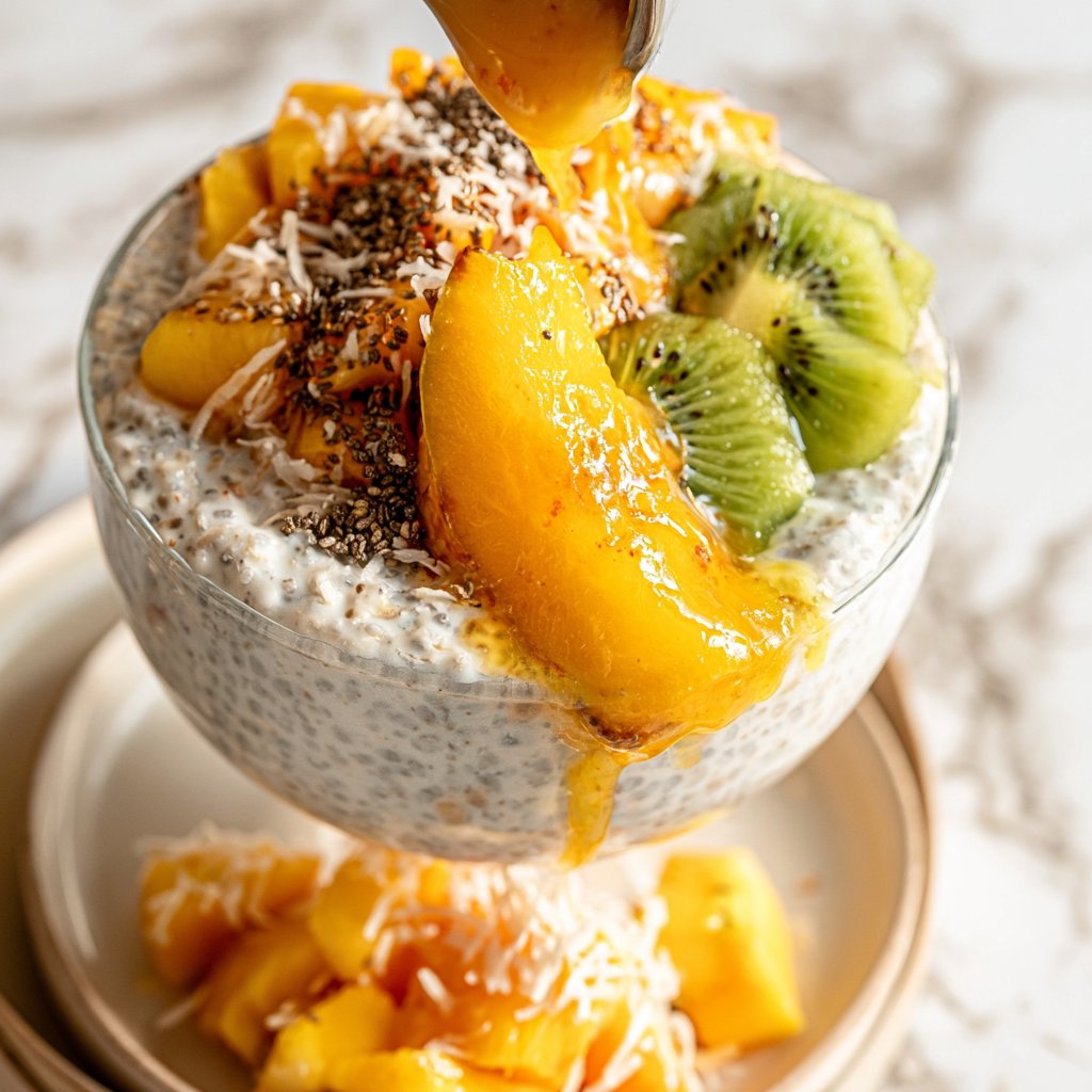 Tropical Chia Pudding Breakfast Bowl