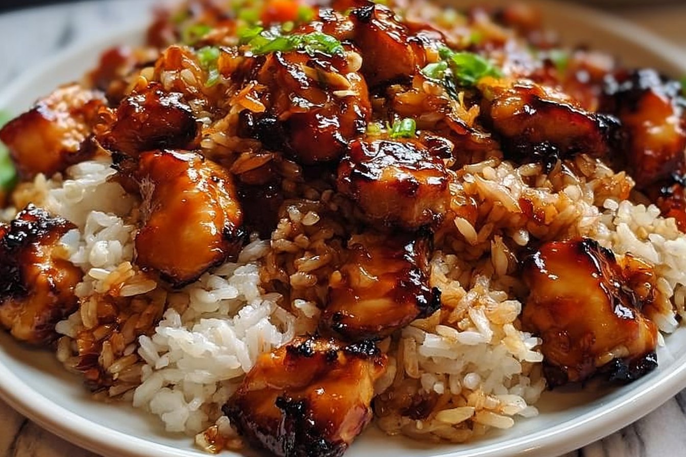Honey BBQ Chicken Rice That Is Irresistible Comfort Meal Flavorful