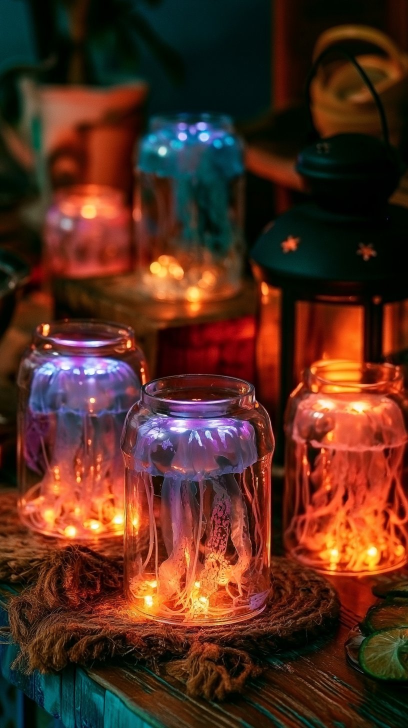 Glowing Jellyfish Cup Lanterns