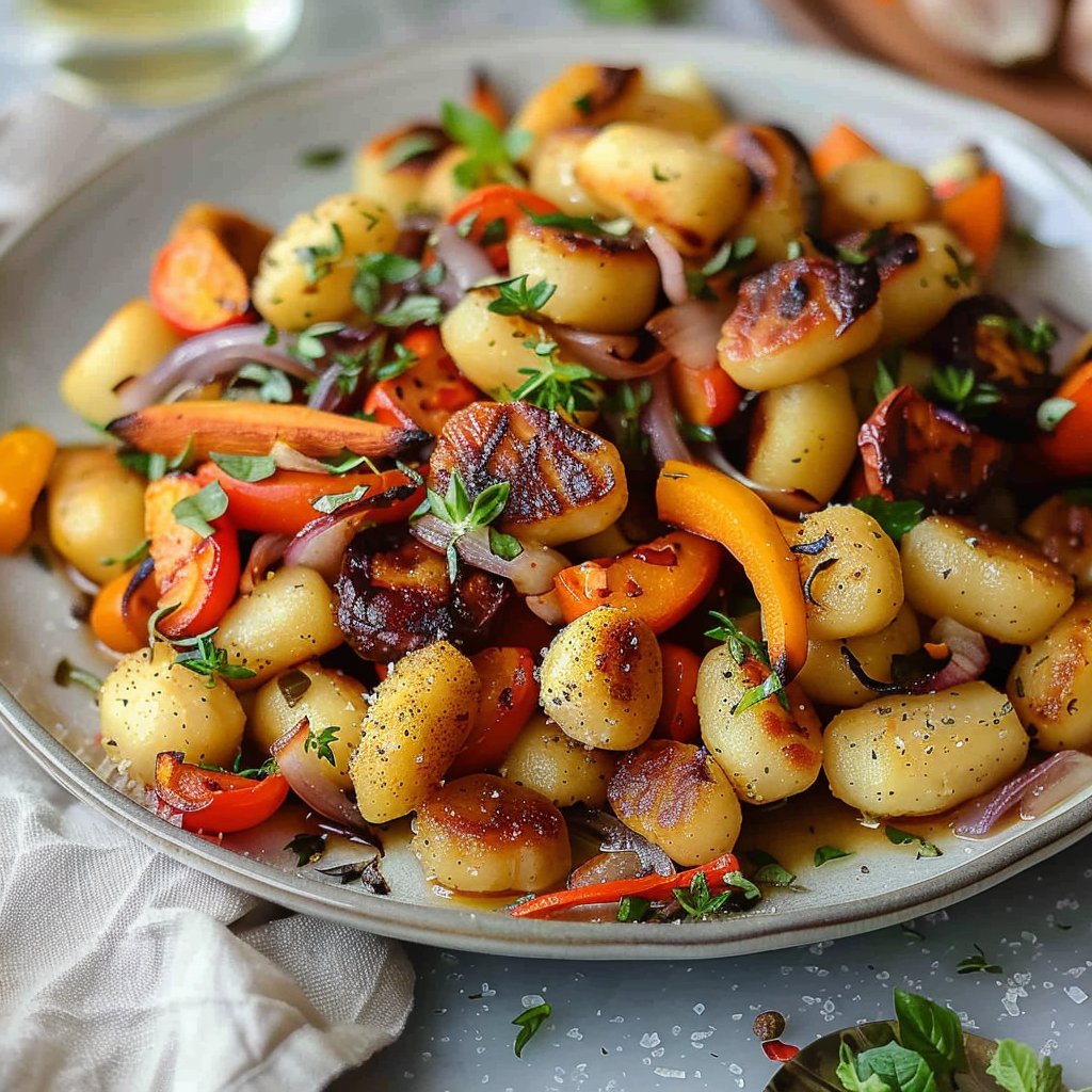 Sheet-Pan Gnocchi and Veggies