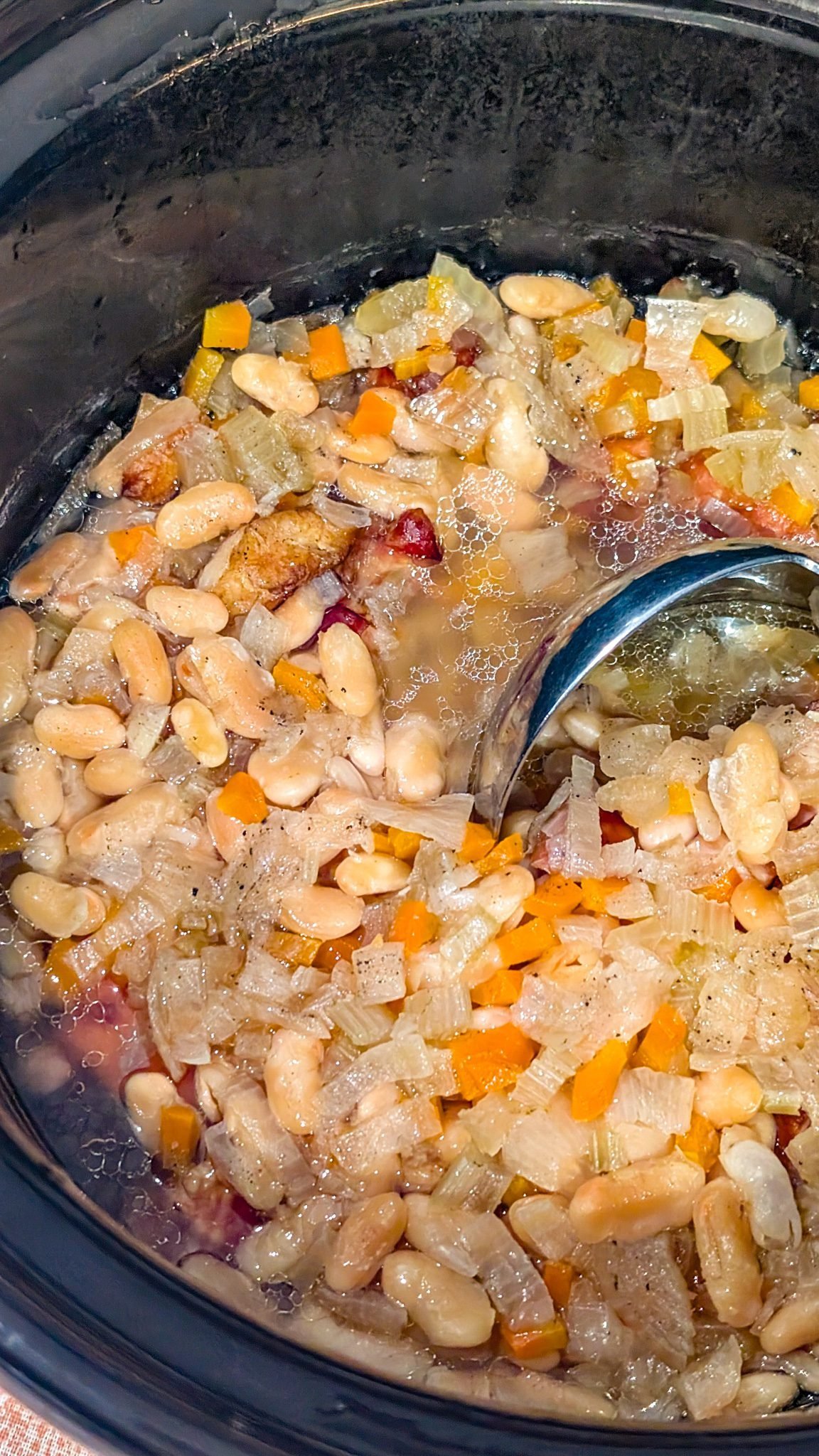 Beans Cooked with Ham Hocks