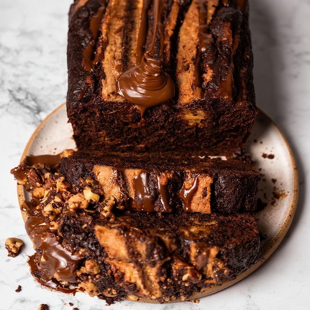 Chocolate Peanut Butter Banana Bread