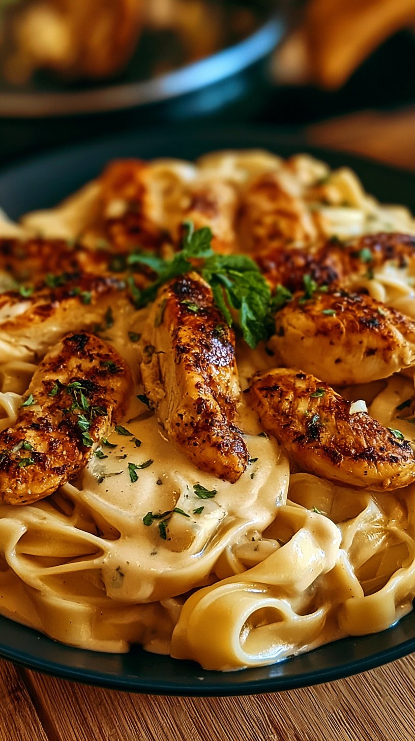 Zarte Hähnchenstreifen mit cremigen Nudeln in Sahnesauce: Ein Unglaubliches Ultimatives Rezept