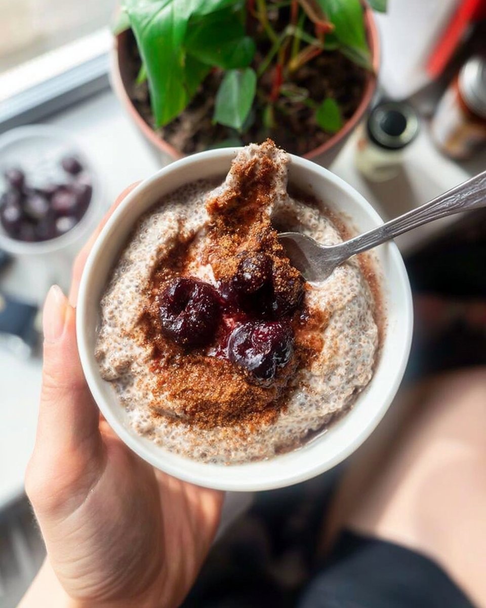 Cherry Pie Chia Pudding