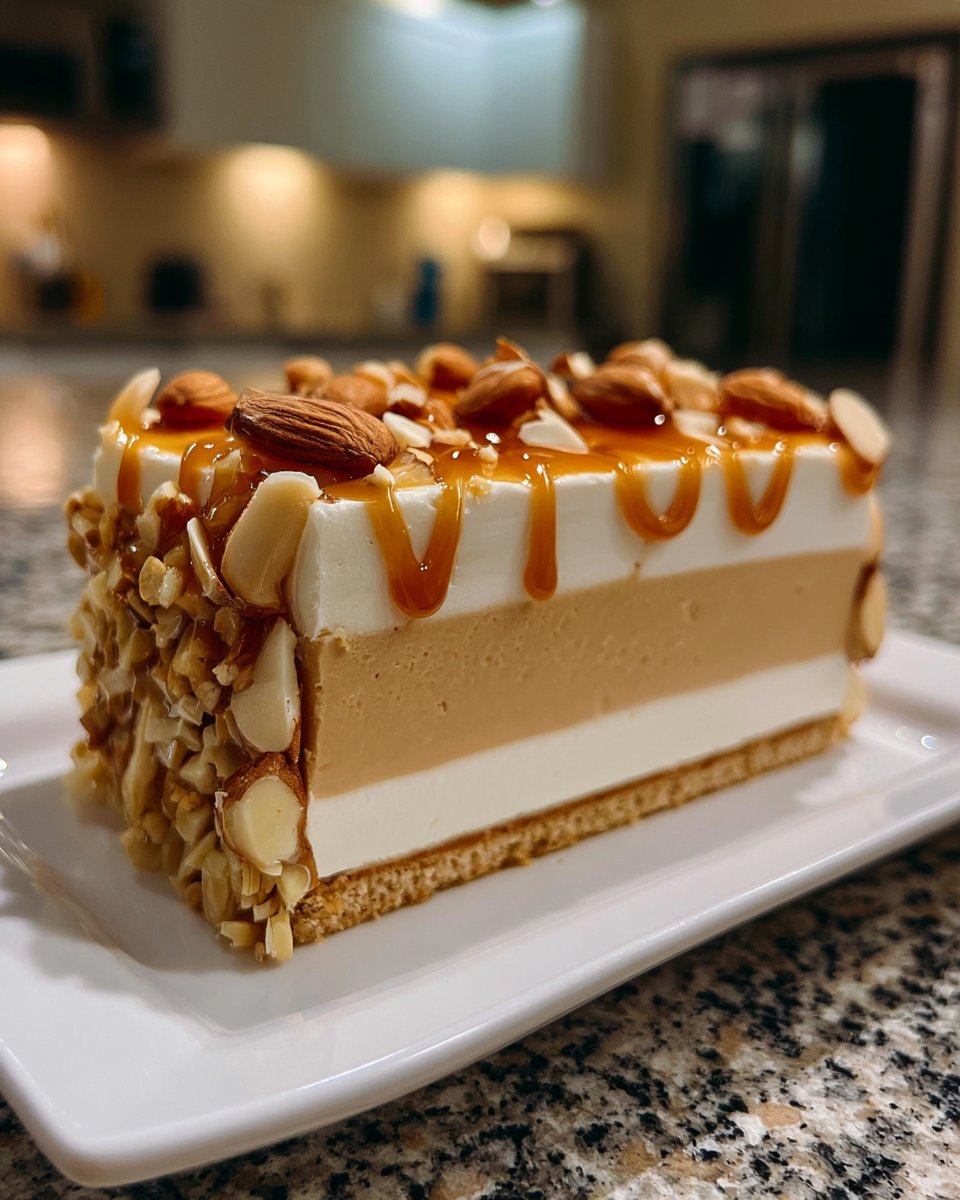 Almond Praline Mousse Cake