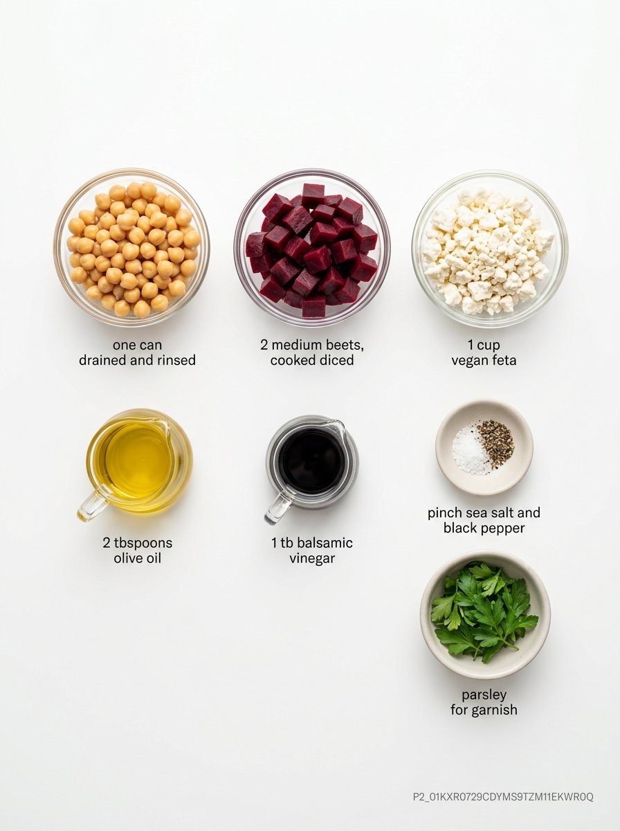 Chickpea Beet and Feta Salad