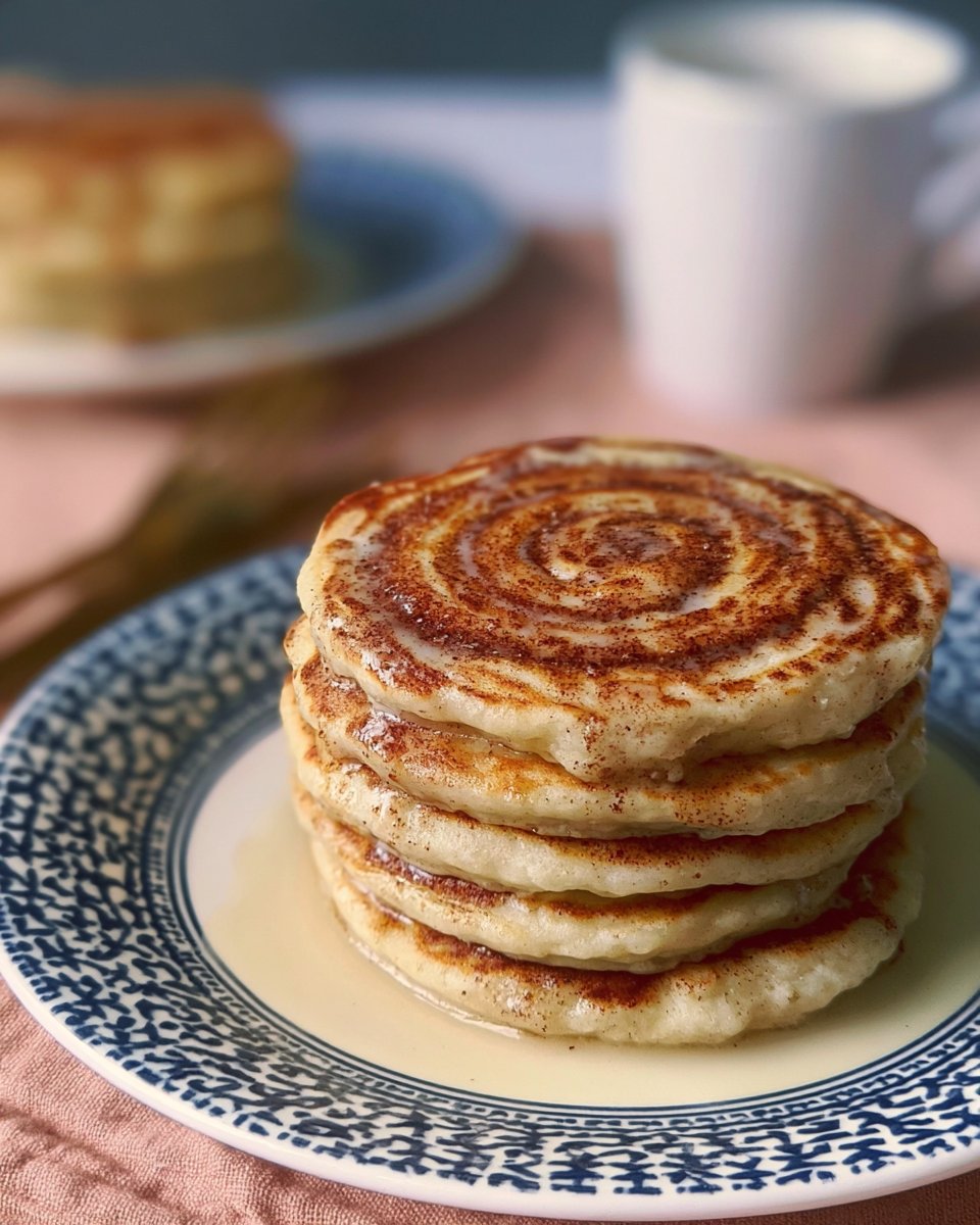 Easy Cinnamon Swirled Pancakes