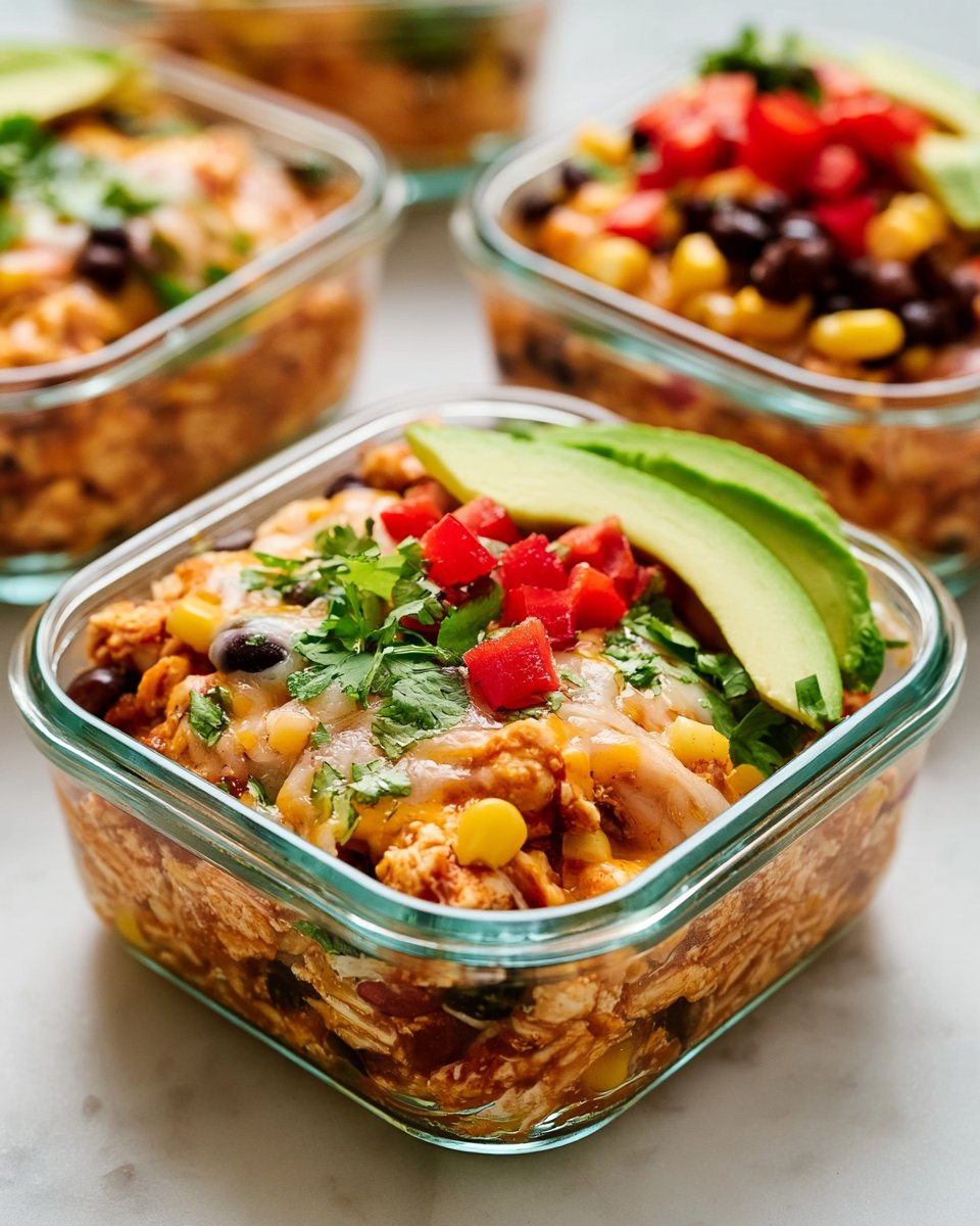 Protein-Packed Chicken and Cottage Cheese Enchilada Bowls