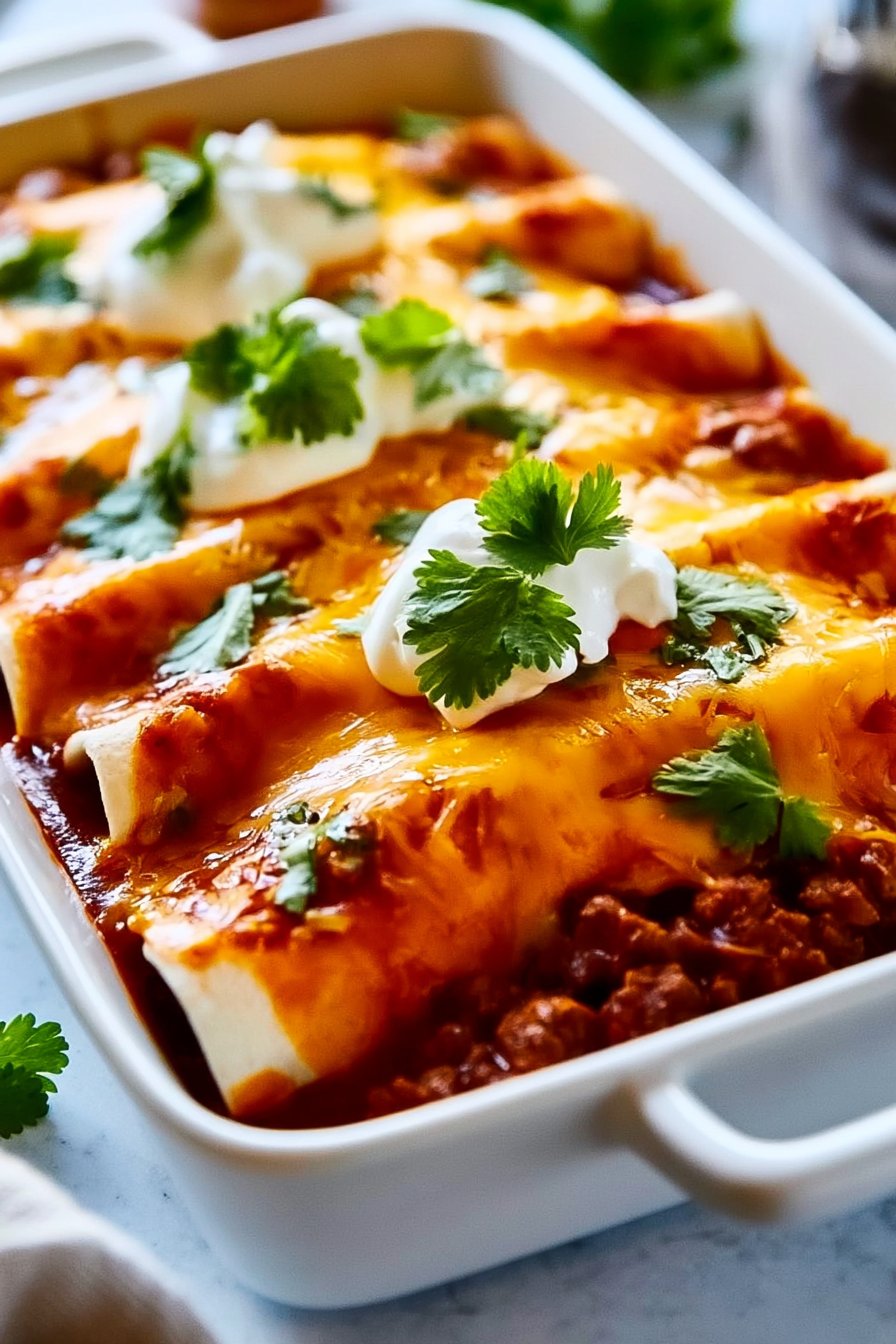 Ground Beef Enchiladas