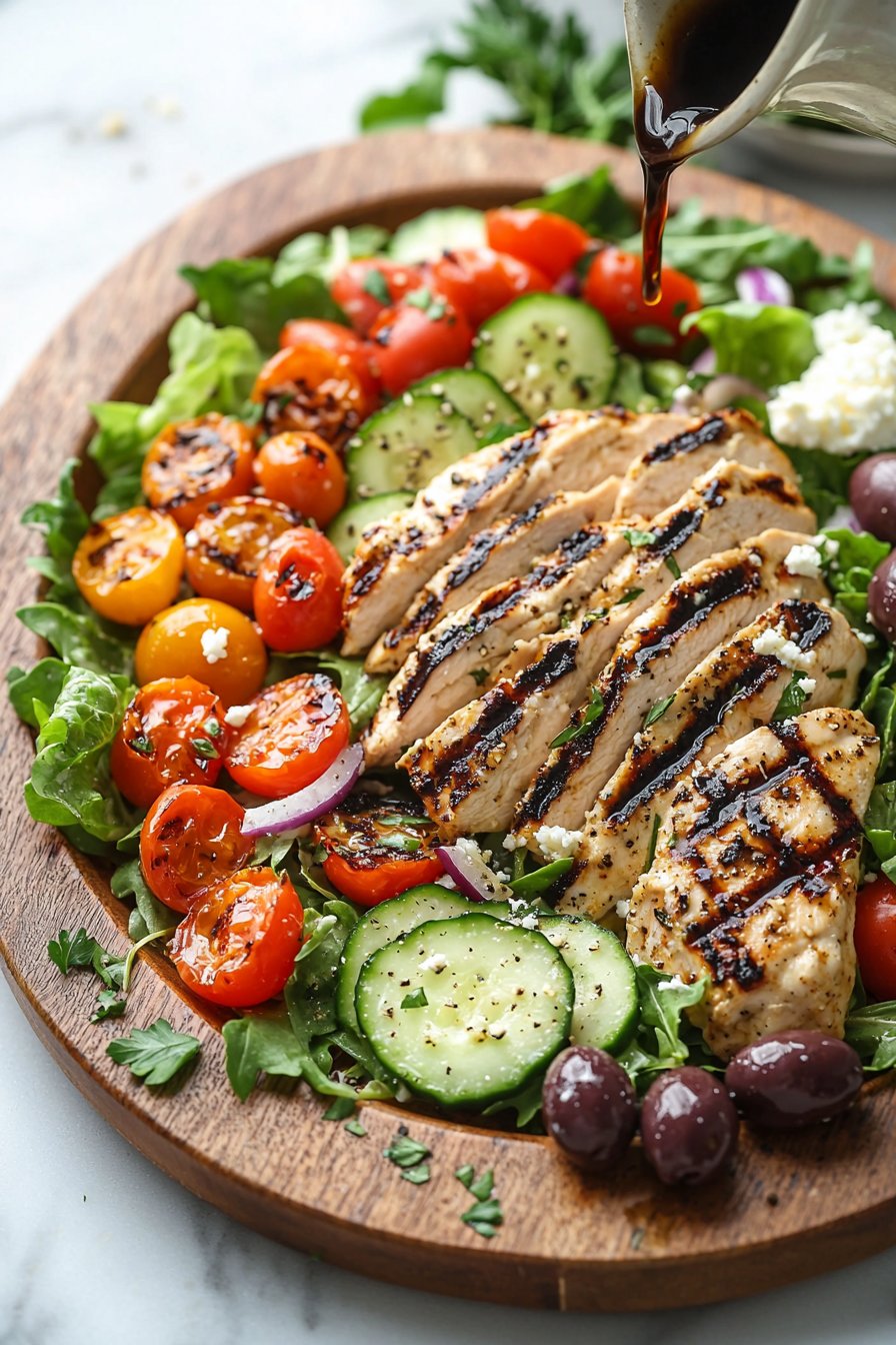Mediterranean Grilled Chicken Salad