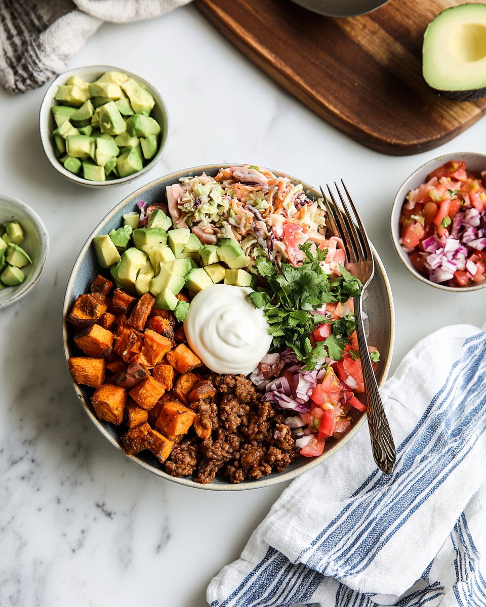 Viral Hochprotein Rinder-Taco-Schalen mit Süßkartoffel