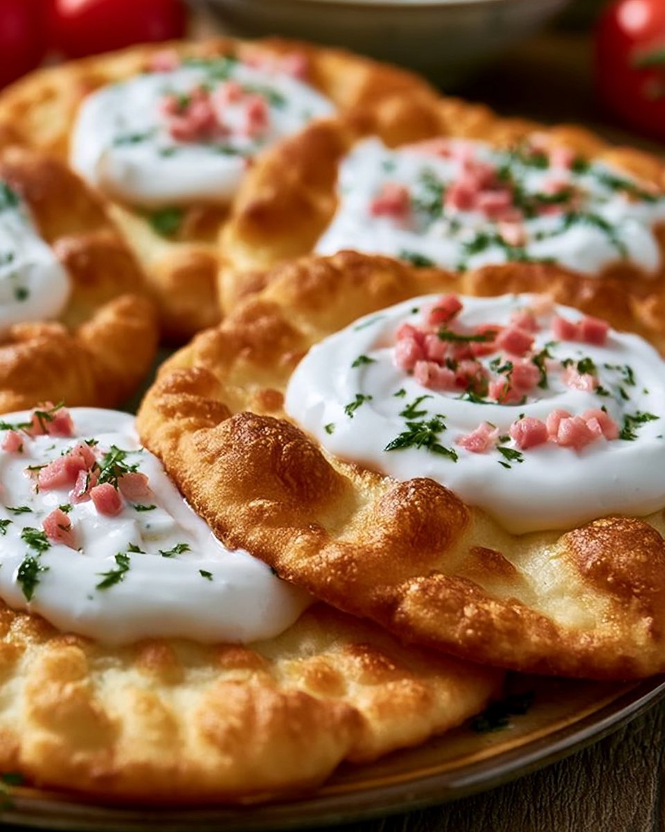 Langos aus der Heißluftfritteuse