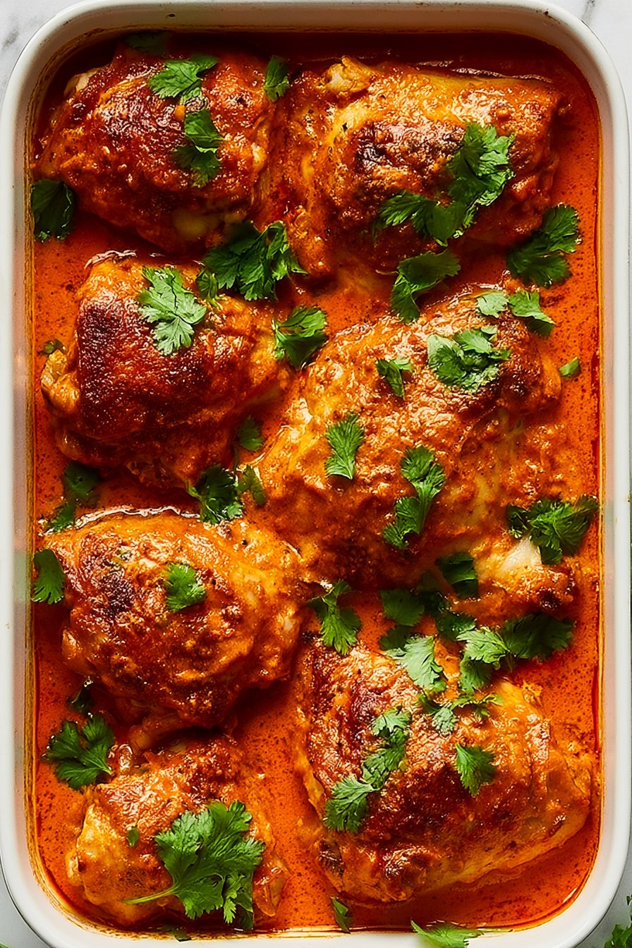 One-pan Baked Butter Chicken