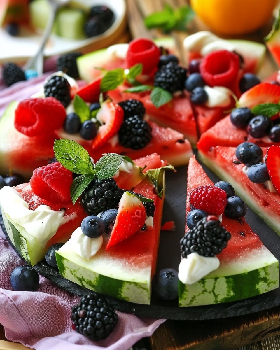 Watermelon Fruit Pizza