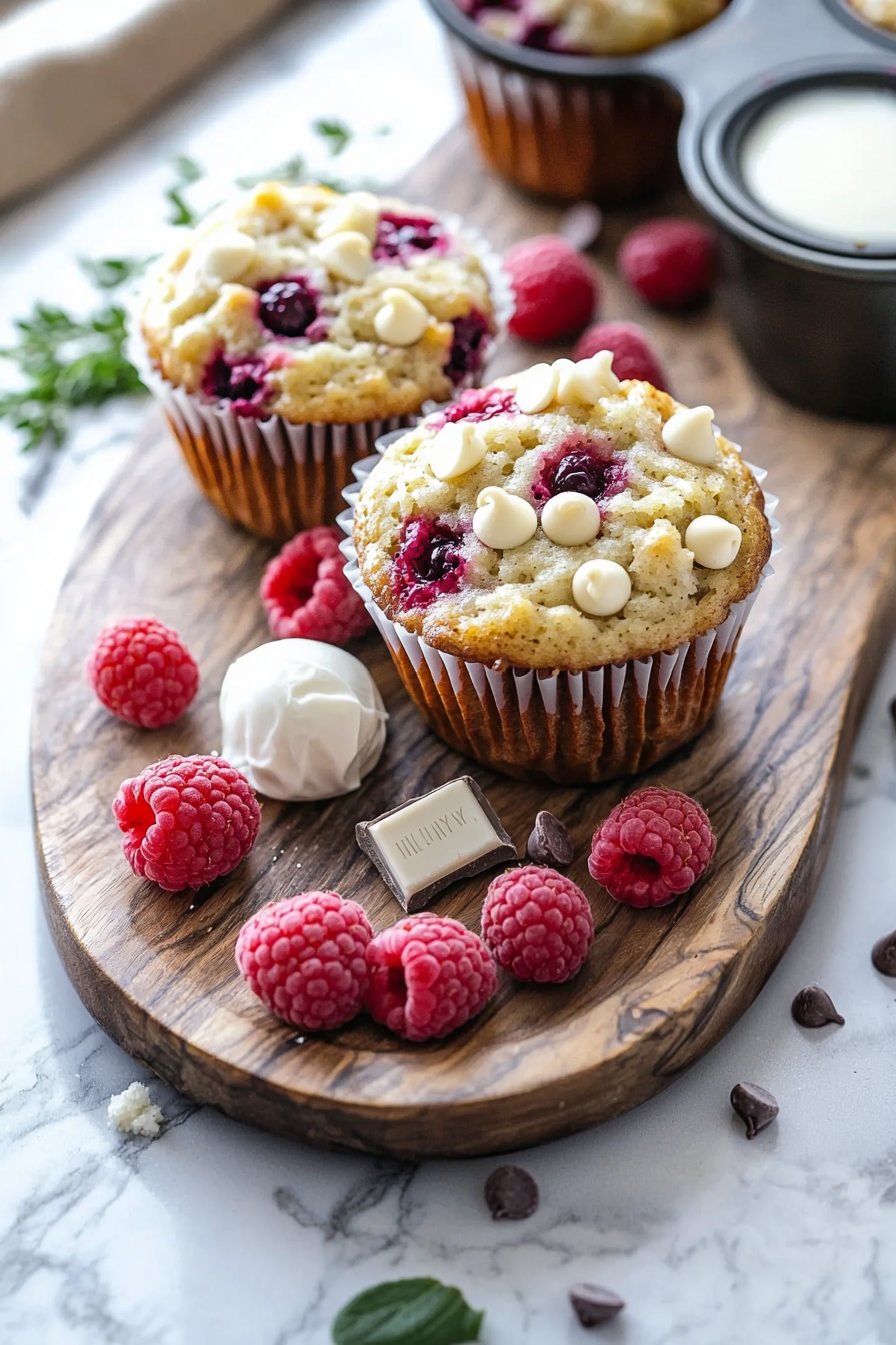 White Chocolate Raspberry Muffins