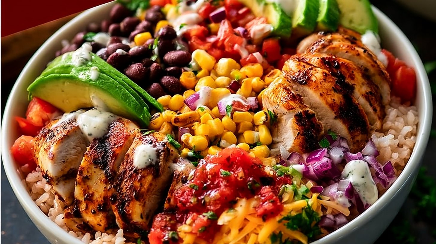 Easy Chicken Burrito Bowls