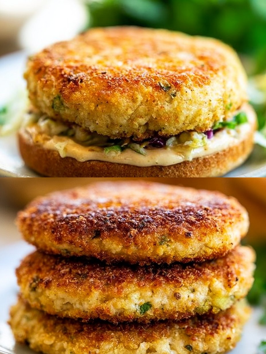 Hamburguesas de Pollo Crujiente