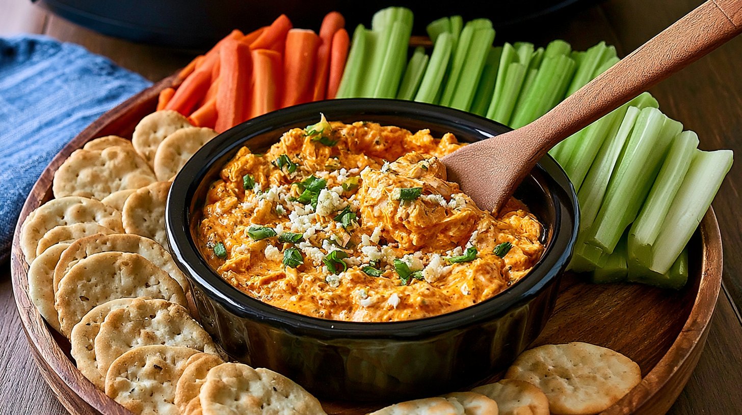 BEST Slow Cooker Buffalo Chicken Dip