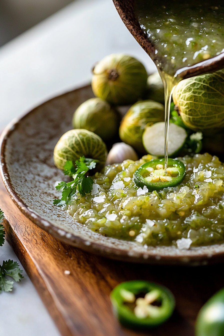 Easy Roasted Tomatillo Salsa