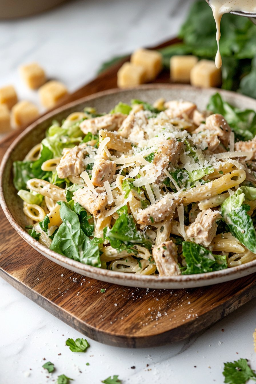 Chicken Caesar Pasta Salad