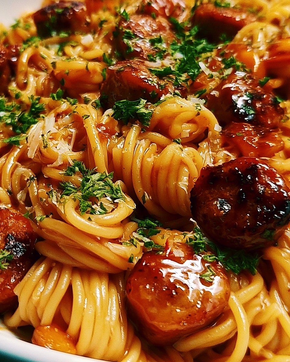 Honey BBQ Sausage Pasta