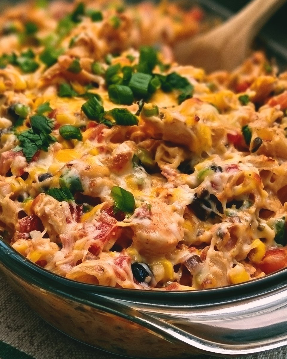 Fiesta Chicken Pasta Casserole