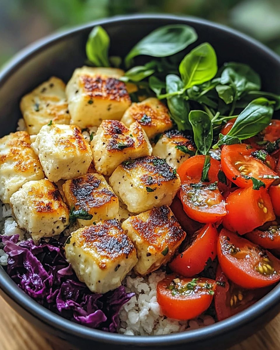Knusprige Halloumi-Bowl: Eine Unglaubliche Ultimative Griechische Power Bowl