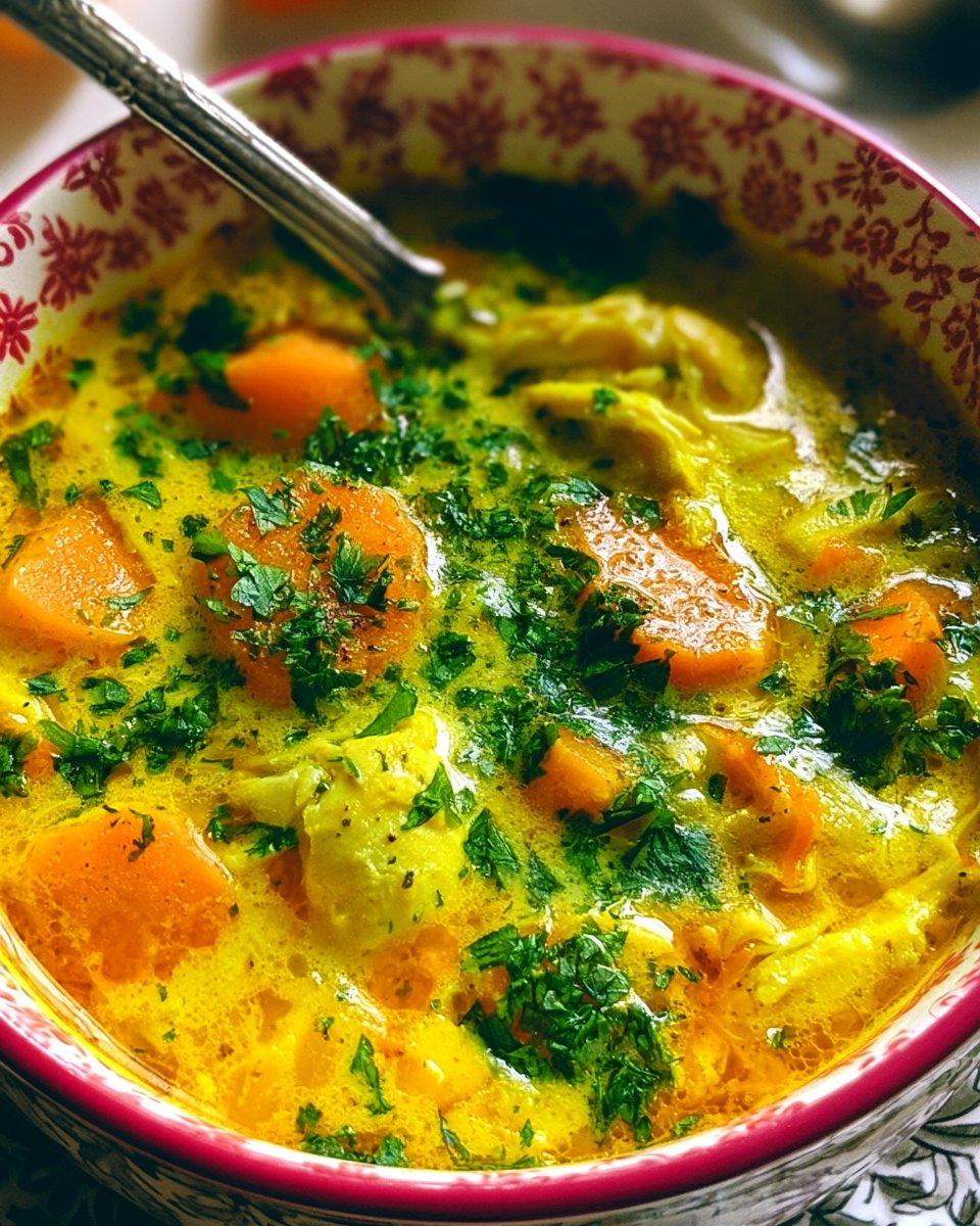 Healing Turmeric Chicken Soup Recipe