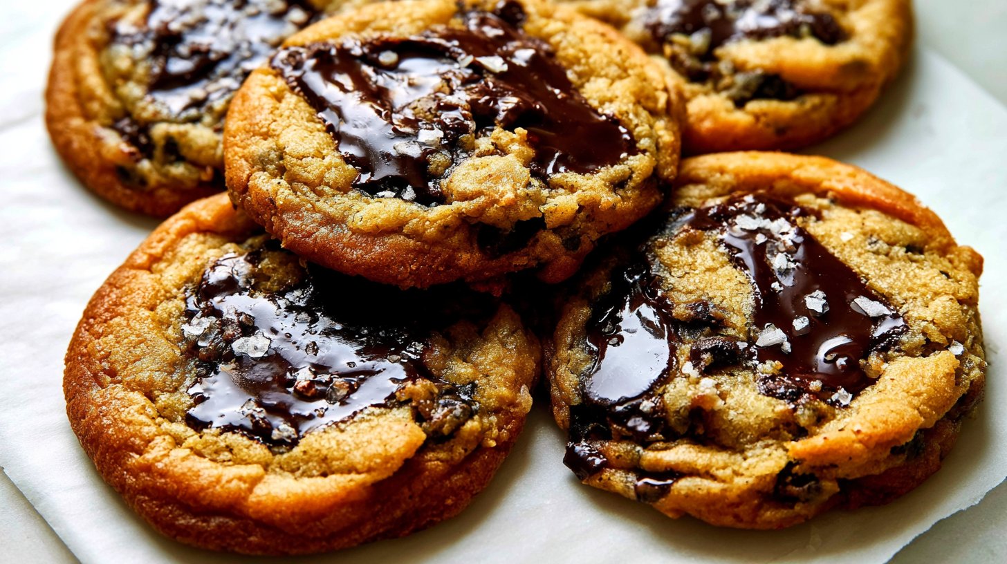 Chewy Brown Butter Sourdough Chocolate Chip Cookies