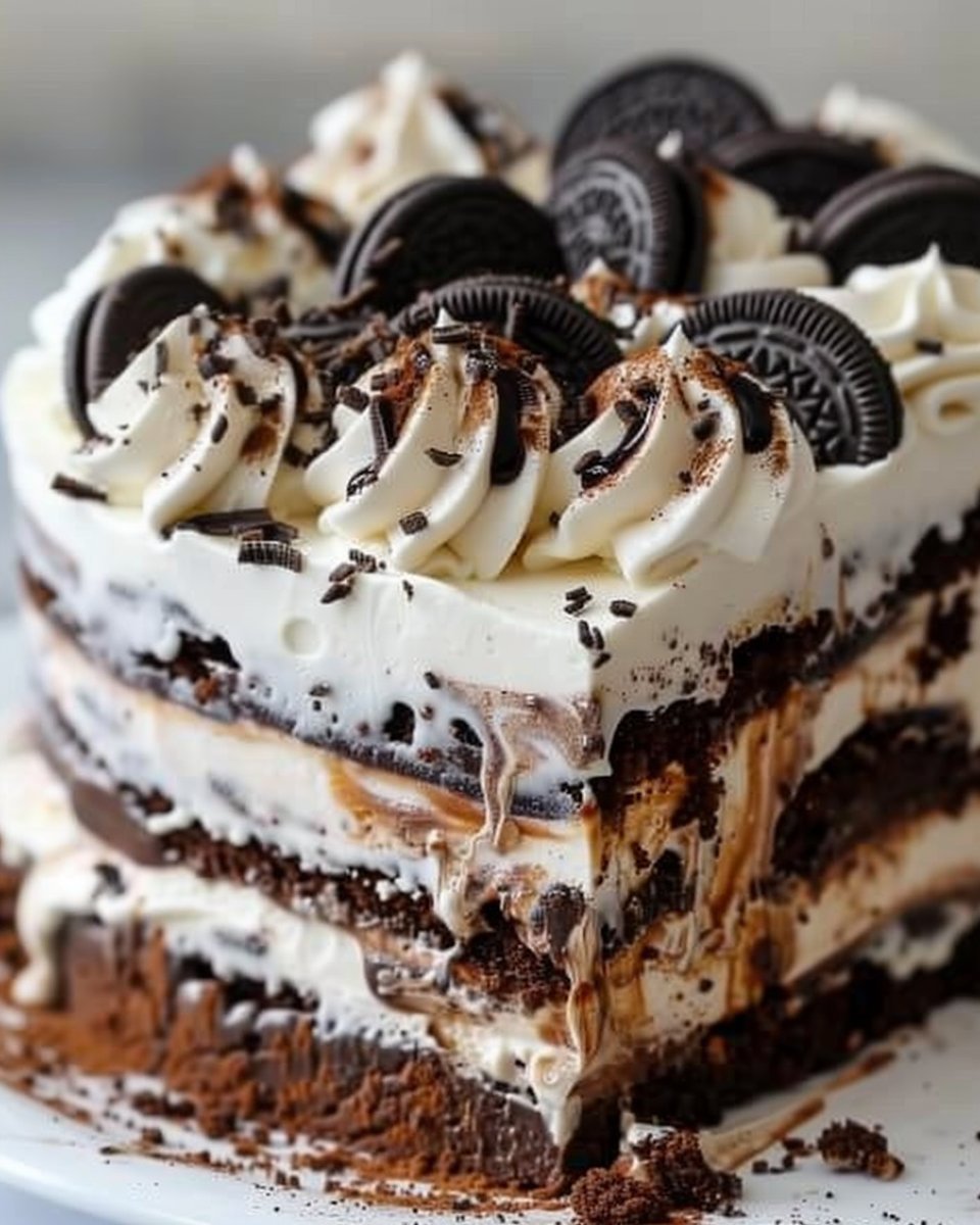 OREO ICE CREAM SANDWICH CAKE