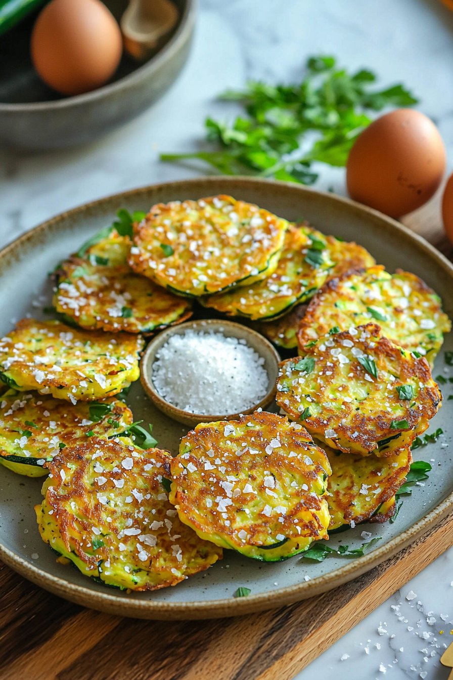 Knusprige Zucchini-Puffer