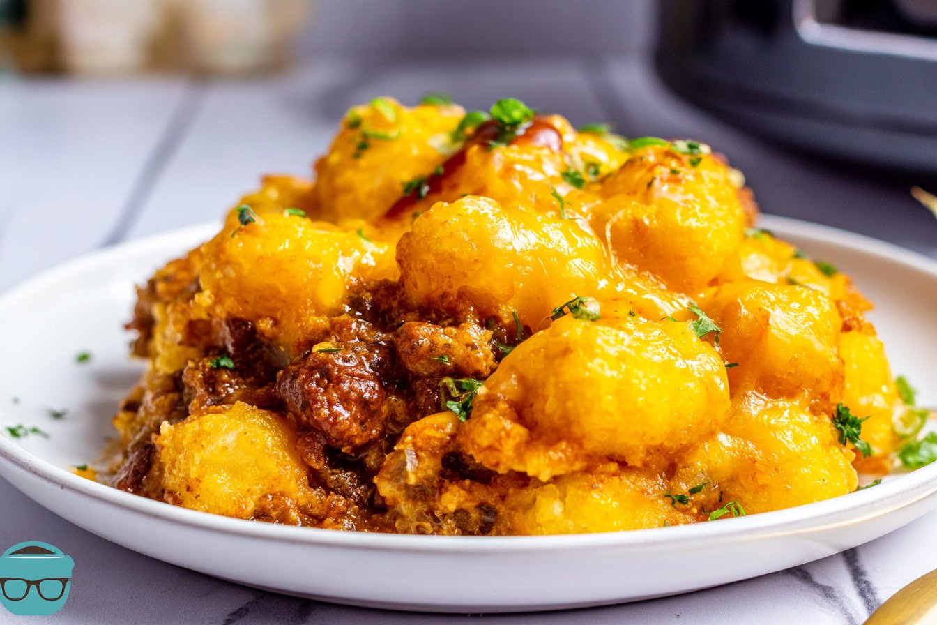 Crock Pot Chili Cheese Tater Tot Casserole