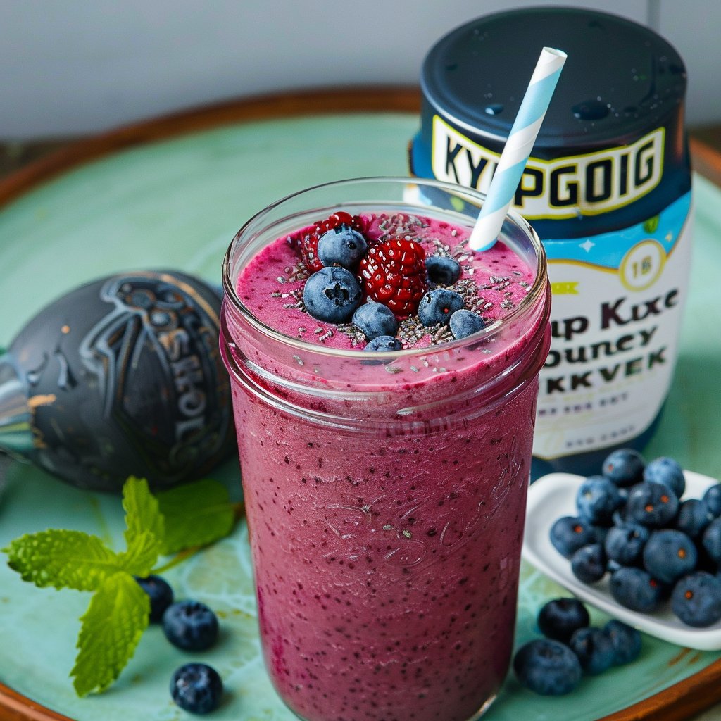 Wild Blueberry Kefir Smoothie