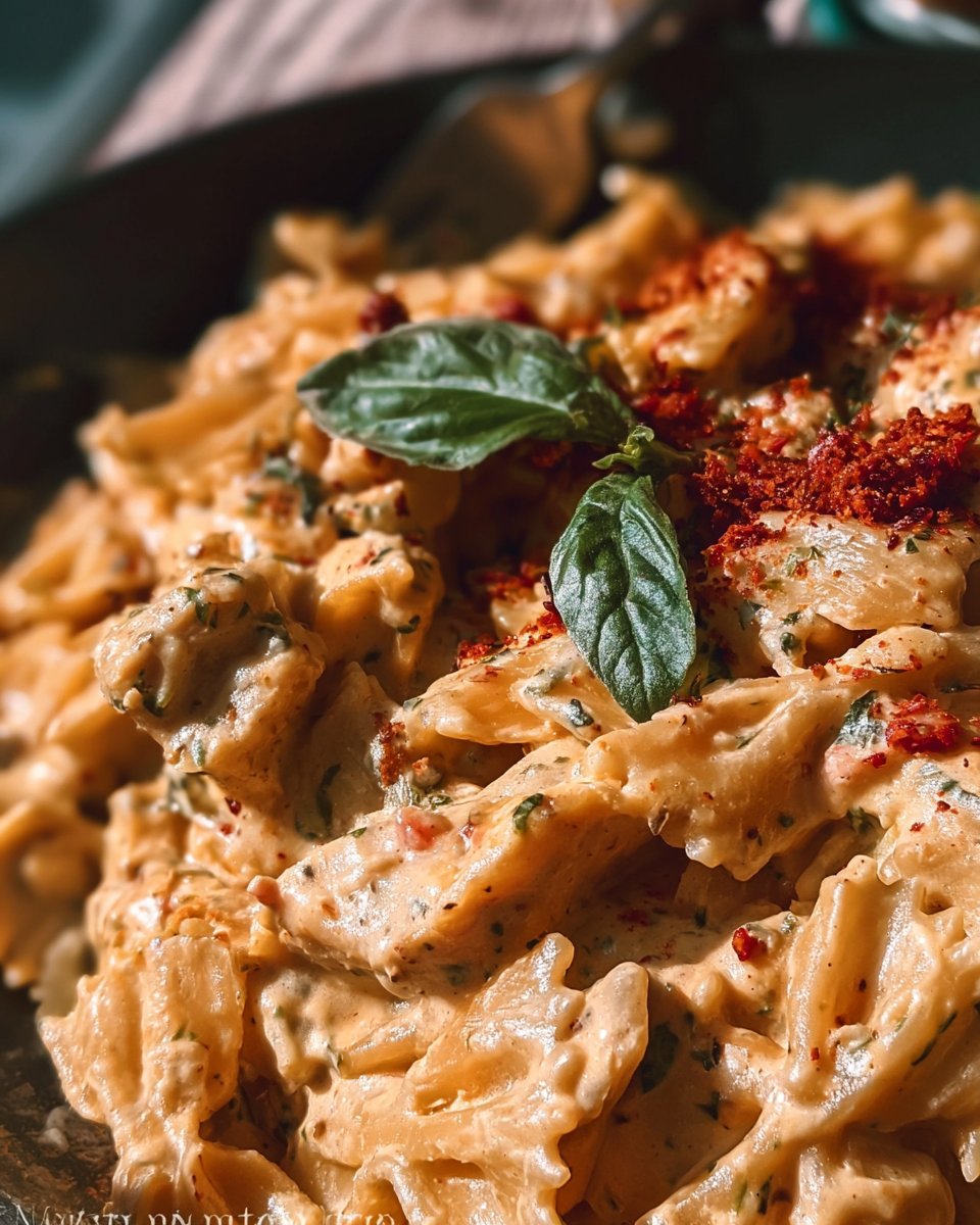 Creamy Garlic Chicken Pasta Recipe