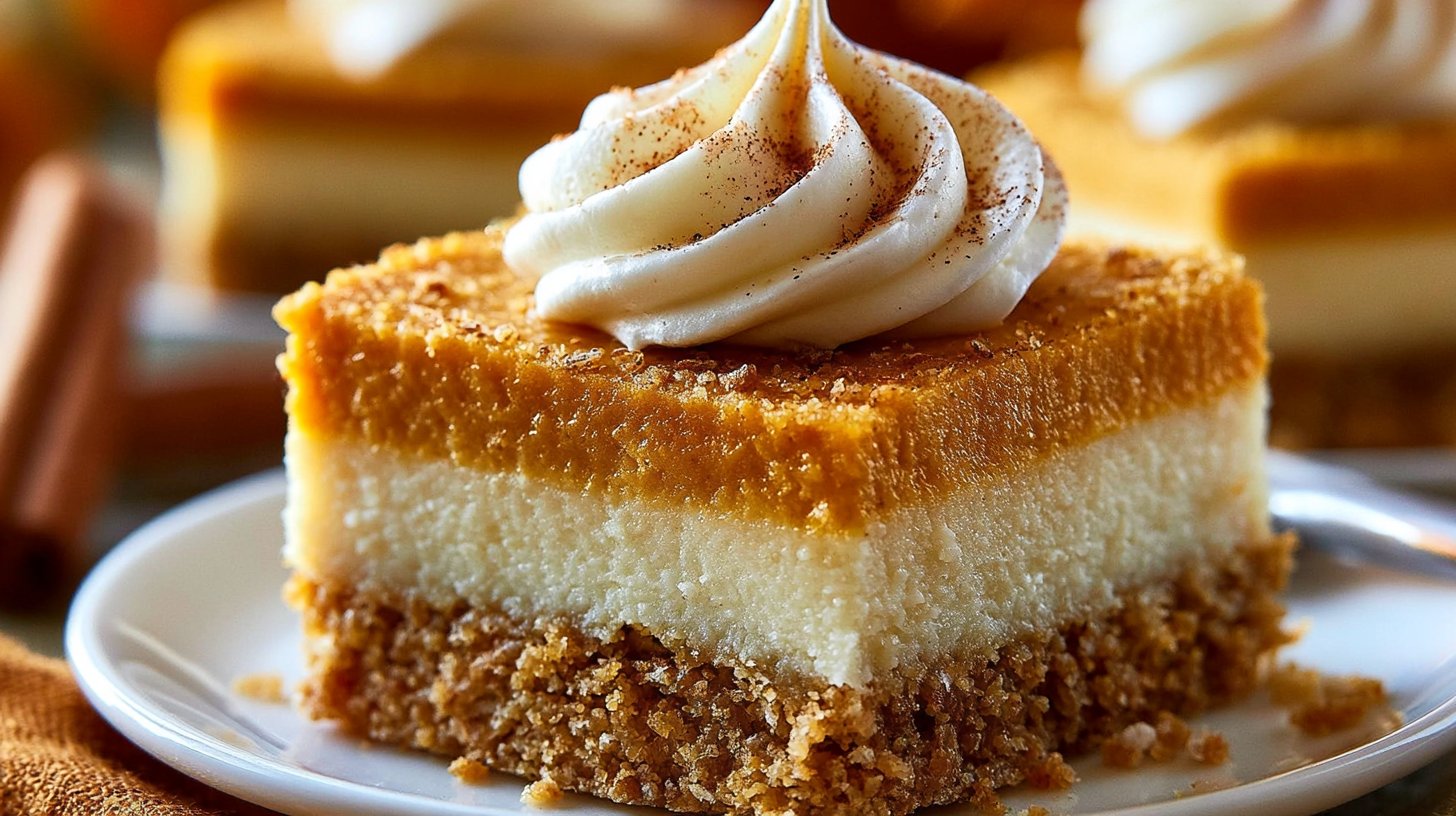 Pumpkin Pie Cheesecake Bars
