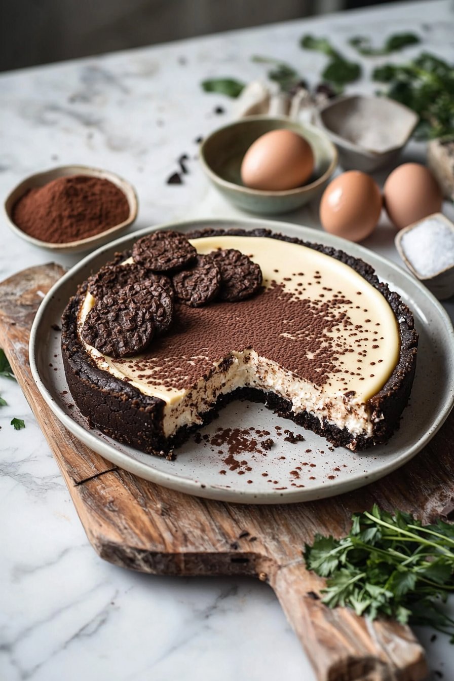 Schokoladenkeks-Käsekuchen