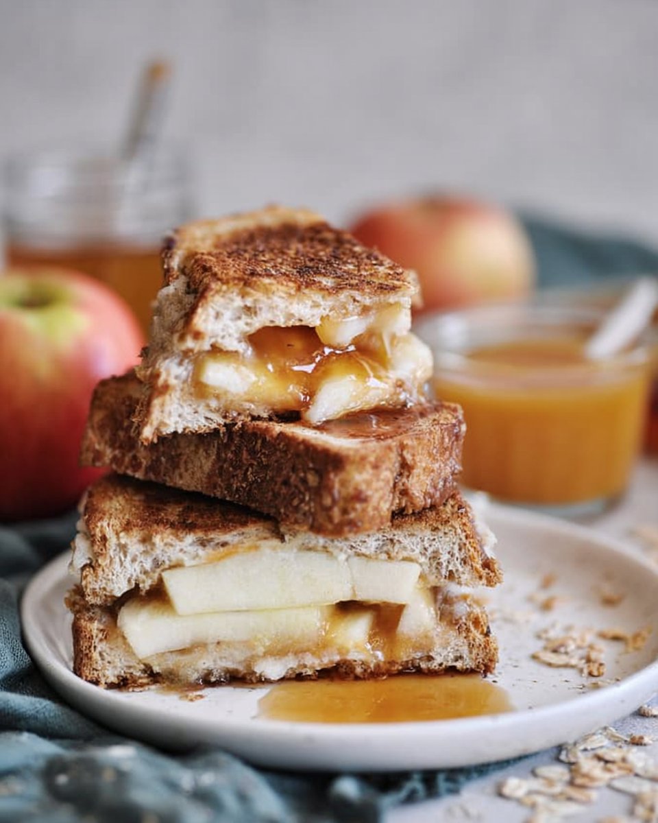 Caramel Apple Grilled Cheese